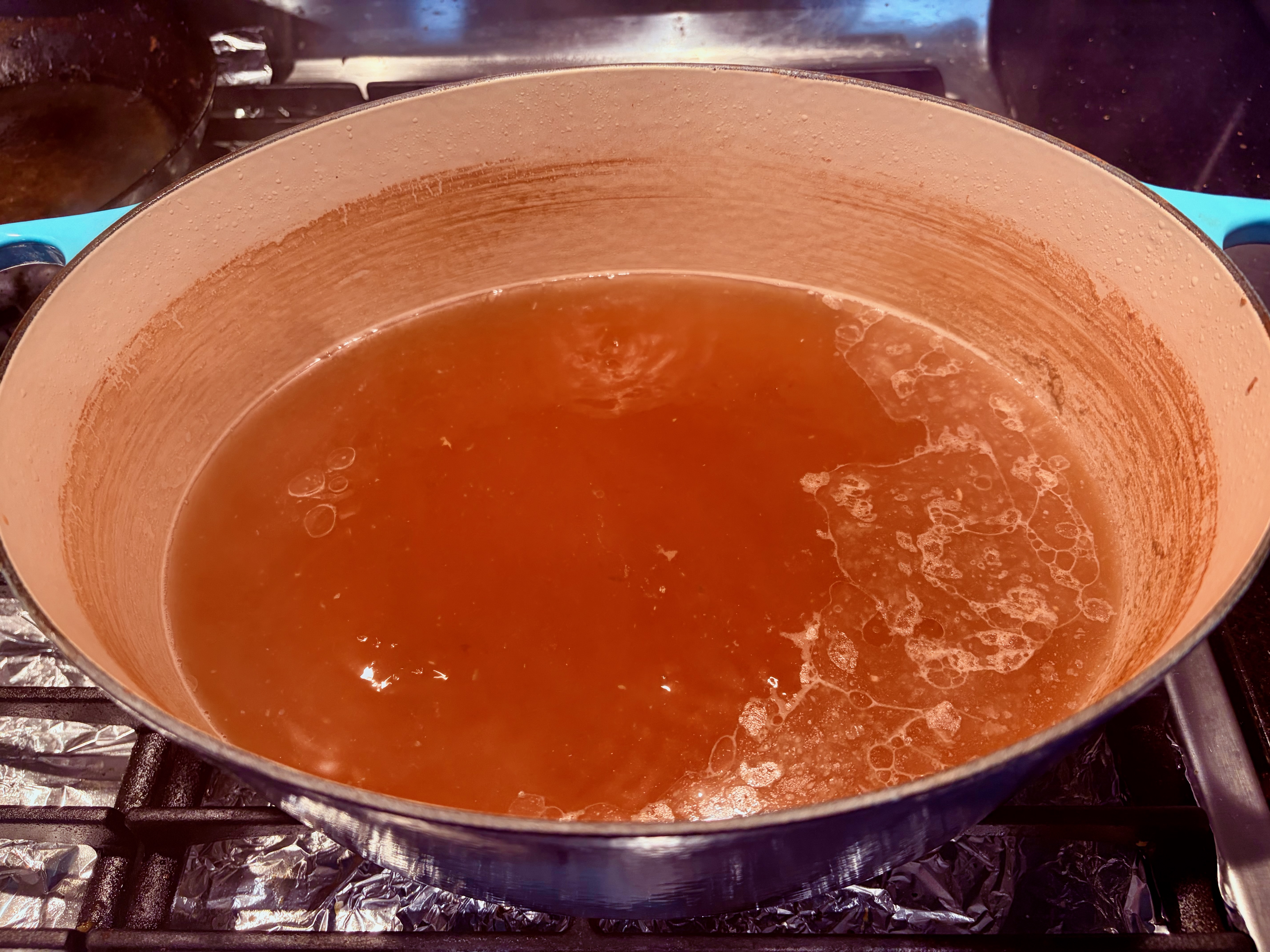 This rabbit stock was reduced about 60% before it was ready